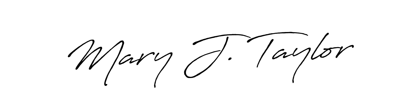 It looks lik you need a new signature style for name Mary J. Taylor. Design unique handwritten (Antro_Vectra_Bolder) signature with our free signature maker in just a few clicks. Mary J. Taylor signature style 7 images and pictures png