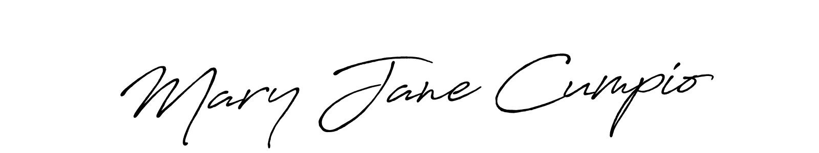 Use a signature maker to create a handwritten signature online. With this signature software, you can design (Antro_Vectra_Bolder) your own signature for name Mary Jane Cumpio. Mary Jane Cumpio signature style 7 images and pictures png