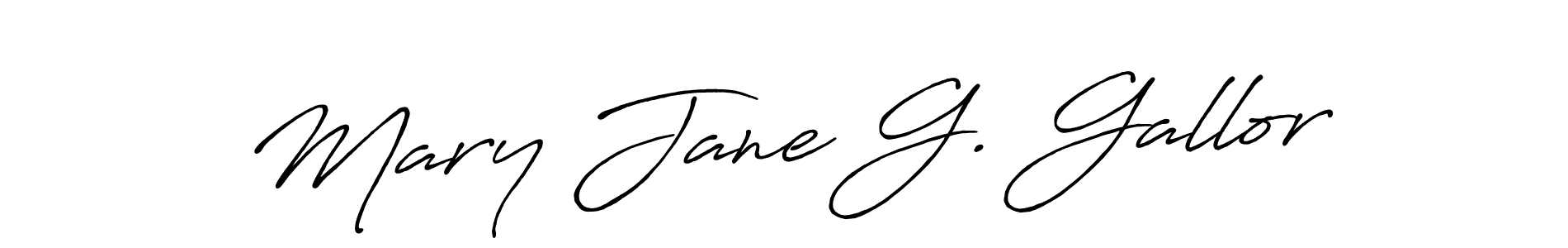Make a beautiful signature design for name Mary Jane G. Gallor. Use this online signature maker to create a handwritten signature for free. Mary Jane G. Gallor signature style 7 images and pictures png