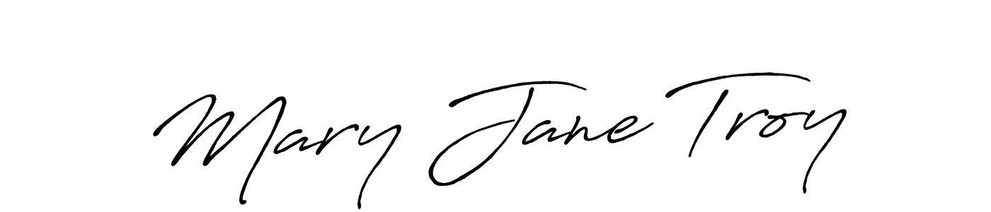 Create a beautiful signature design for name Mary Jane Troy. With this signature (Antro_Vectra_Bolder) fonts, you can make a handwritten signature for free. Mary Jane Troy signature style 7 images and pictures png