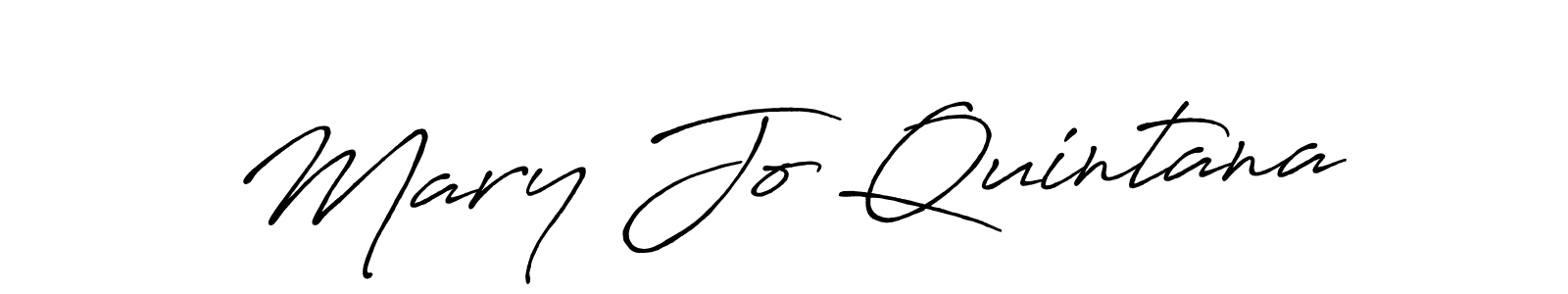 How to make Mary Jo Quintana name signature. Use Antro_Vectra_Bolder style for creating short signs online. This is the latest handwritten sign. Mary Jo Quintana signature style 7 images and pictures png