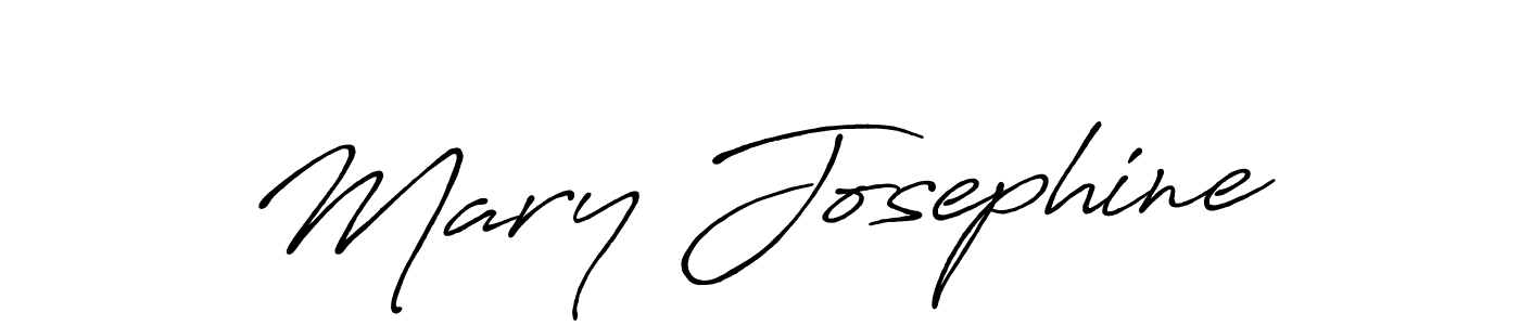 Make a beautiful signature design for name Mary Josephine. With this signature (Antro_Vectra_Bolder) style, you can create a handwritten signature for free. Mary Josephine signature style 7 images and pictures png