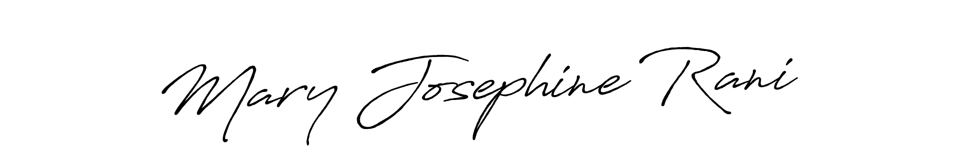How to make Mary Josephine Rani name signature. Use Antro_Vectra_Bolder style for creating short signs online. This is the latest handwritten sign. Mary Josephine Rani signature style 7 images and pictures png