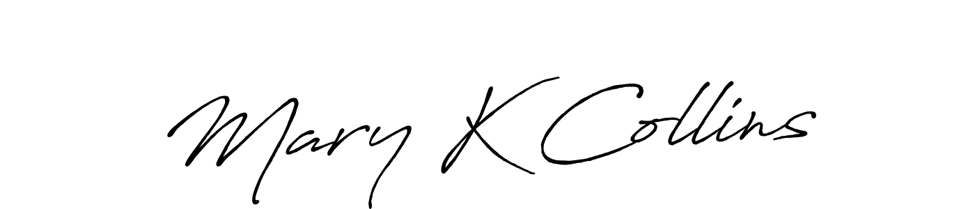 Use a signature maker to create a handwritten signature online. With this signature software, you can design (Antro_Vectra_Bolder) your own signature for name Mary K Collins. Mary K Collins signature style 7 images and pictures png