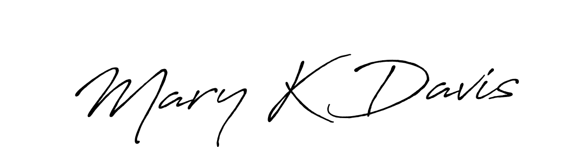 The best way (Antro_Vectra_Bolder) to make a short signature is to pick only two or three words in your name. The name Mary K Davis include a total of six letters. For converting this name. Mary K Davis signature style 7 images and pictures png