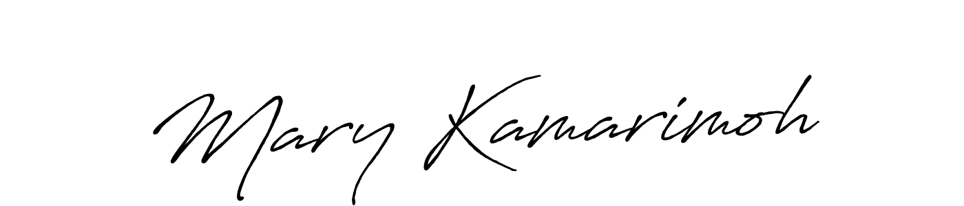 Also we have Mary Kamarimoh name is the best signature style. Create professional handwritten signature collection using Antro_Vectra_Bolder autograph style. Mary Kamarimoh signature style 7 images and pictures png