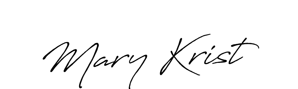Make a beautiful signature design for name Mary Krist. With this signature (Antro_Vectra_Bolder) style, you can create a handwritten signature for free. Mary Krist signature style 7 images and pictures png