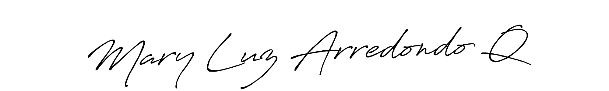 Use a signature maker to create a handwritten signature online. With this signature software, you can design (Antro_Vectra_Bolder) your own signature for name Mary Luz Arredondo Q. Mary Luz Arredondo Q signature style 7 images and pictures png