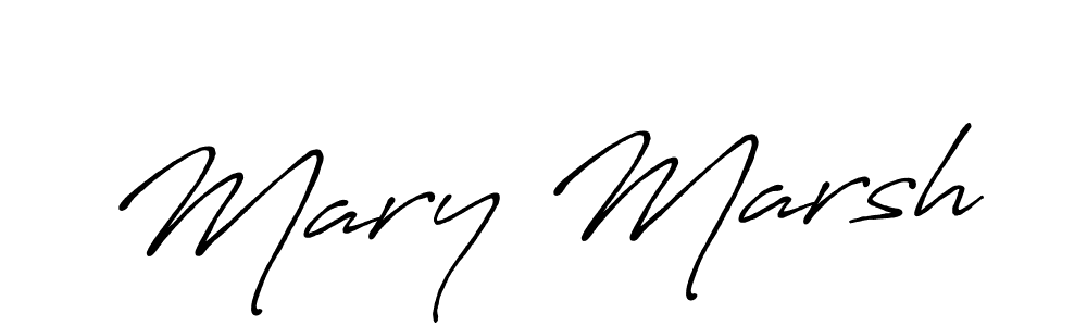 How to make Mary Marsh name signature. Use Antro_Vectra_Bolder style for creating short signs online. This is the latest handwritten sign. Mary Marsh signature style 7 images and pictures png