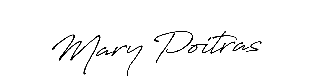 Design your own signature with our free online signature maker. With this signature software, you can create a handwritten (Antro_Vectra_Bolder) signature for name Mary Poitras. Mary Poitras signature style 7 images and pictures png