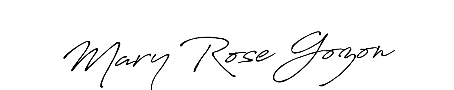 Mary Rose Gozon stylish signature style. Best Handwritten Sign (Antro_Vectra_Bolder) for my name. Handwritten Signature Collection Ideas for my name Mary Rose Gozon. Mary Rose Gozon signature style 7 images and pictures png