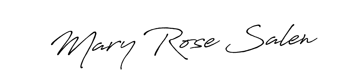 Design your own signature with our free online signature maker. With this signature software, you can create a handwritten (Antro_Vectra_Bolder) signature for name Mary Rose Salen. Mary Rose Salen signature style 7 images and pictures png
