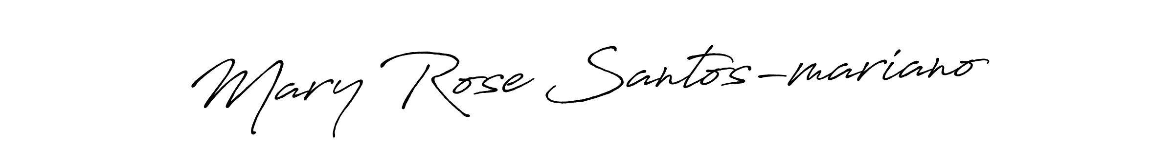 Mary Rose Santos-mariano stylish signature style. Best Handwritten Sign (Antro_Vectra_Bolder) for my name. Handwritten Signature Collection Ideas for my name Mary Rose Santos-mariano. Mary Rose Santos-mariano signature style 7 images and pictures png