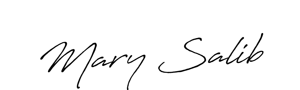 Mary Salib stylish signature style. Best Handwritten Sign (Antro_Vectra_Bolder) for my name. Handwritten Signature Collection Ideas for my name Mary Salib. Mary Salib signature style 7 images and pictures png