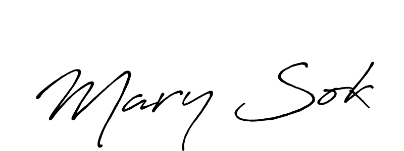 Make a beautiful signature design for name Mary Sok. With this signature (Antro_Vectra_Bolder) style, you can create a handwritten signature for free. Mary Sok signature style 7 images and pictures png