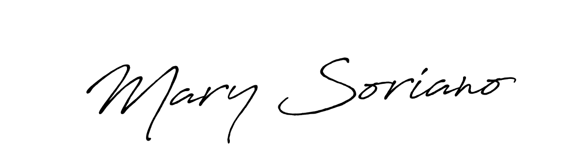 How to make Mary Soriano name signature. Use Antro_Vectra_Bolder style for creating short signs online. This is the latest handwritten sign. Mary Soriano signature style 7 images and pictures png