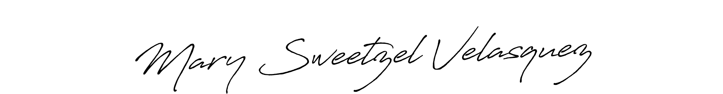 Mary Sweetzel Velasquez stylish signature style. Best Handwritten Sign (Antro_Vectra_Bolder) for my name. Handwritten Signature Collection Ideas for my name Mary Sweetzel Velasquez. Mary Sweetzel Velasquez signature style 7 images and pictures png