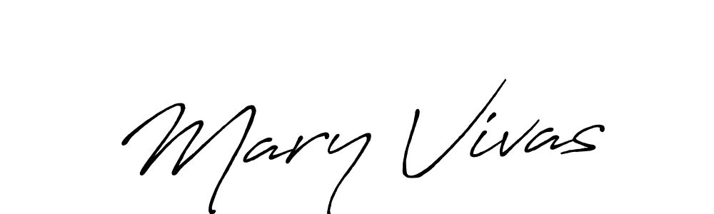 Use a signature maker to create a handwritten signature online. With this signature software, you can design (Antro_Vectra_Bolder) your own signature for name Mary Vivas. Mary Vivas signature style 7 images and pictures png