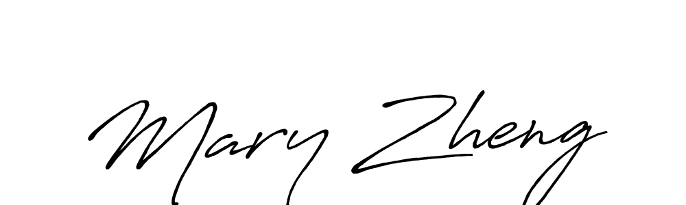 Design your own signature with our free online signature maker. With this signature software, you can create a handwritten (Antro_Vectra_Bolder) signature for name Mary Zheng. Mary Zheng signature style 7 images and pictures png