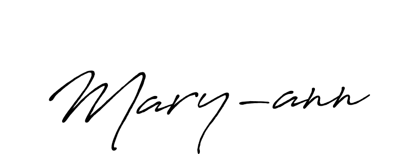 Also You can easily find your signature by using the search form. We will create Mary-ann name handwritten signature images for you free of cost using Antro_Vectra_Bolder sign style. Mary-ann signature style 7 images and pictures png