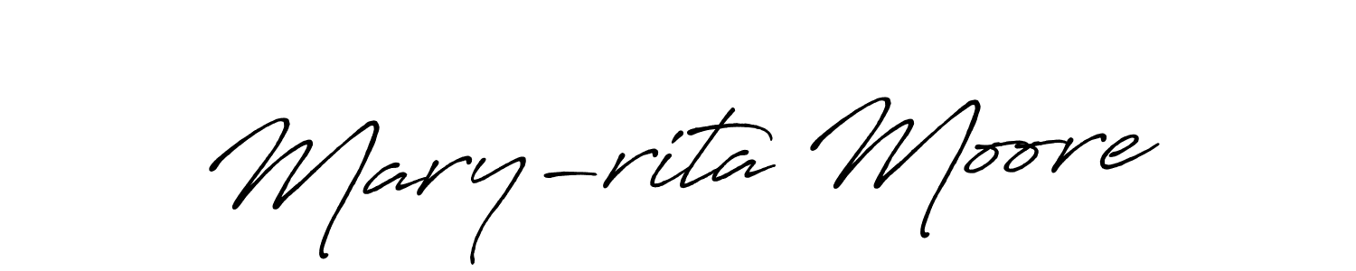 Design your own signature with our free online signature maker. With this signature software, you can create a handwritten (Antro_Vectra_Bolder) signature for name Mary-rita Moore. Mary-rita Moore signature style 7 images and pictures png