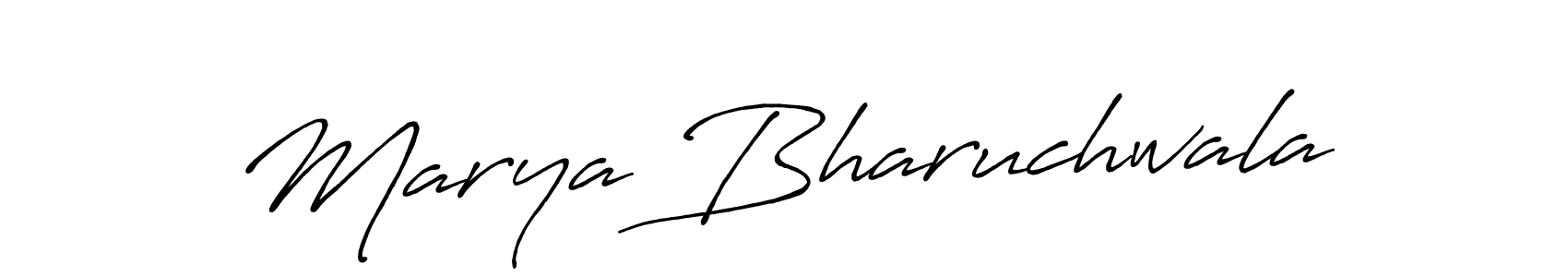 Once you've used our free online signature maker to create your best signature Antro_Vectra_Bolder style, it's time to enjoy all of the benefits that Marya Bharuchwala name signing documents. Marya Bharuchwala signature style 7 images and pictures png