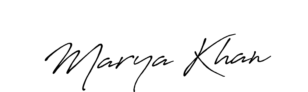 How to make Marya Khan signature? Antro_Vectra_Bolder is a professional autograph style. Create handwritten signature for Marya Khan name. Marya Khan signature style 7 images and pictures png