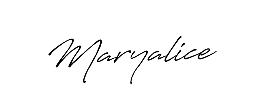 Create a beautiful signature design for name Maryalice. With this signature (Antro_Vectra_Bolder) fonts, you can make a handwritten signature for free. Maryalice signature style 7 images and pictures png