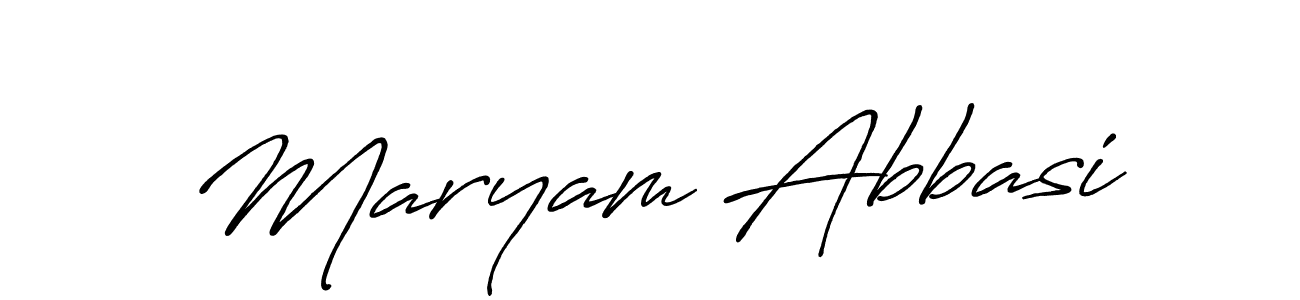 Maryam Abbasi stylish signature style. Best Handwritten Sign (Antro_Vectra_Bolder) for my name. Handwritten Signature Collection Ideas for my name Maryam Abbasi. Maryam Abbasi signature style 7 images and pictures png