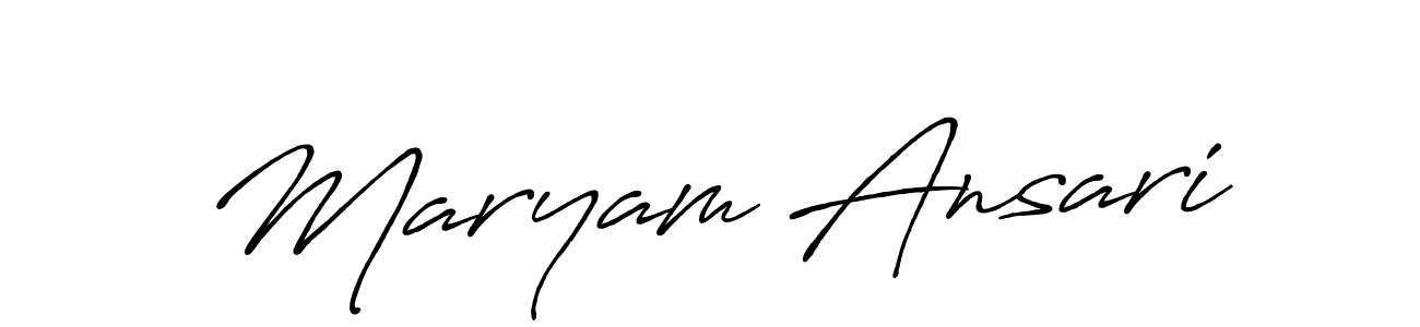 Make a beautiful signature design for name Maryam Ansari. Use this online signature maker to create a handwritten signature for free. Maryam Ansari signature style 7 images and pictures png