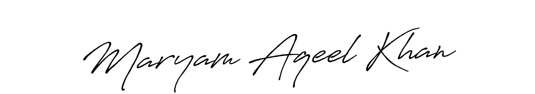 Once you've used our free online signature maker to create your best signature Antro_Vectra_Bolder style, it's time to enjoy all of the benefits that Maryam Aqeel Khan name signing documents. Maryam Aqeel Khan signature style 7 images and pictures png