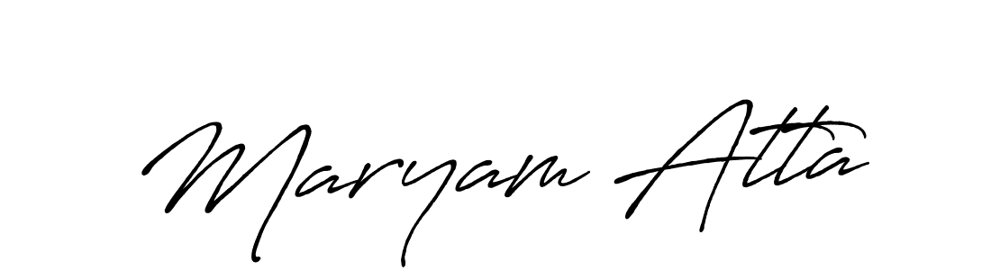 Similarly Antro_Vectra_Bolder is the best handwritten signature design. Signature creator online .You can use it as an online autograph creator for name Maryam Atta. Maryam Atta signature style 7 images and pictures png
