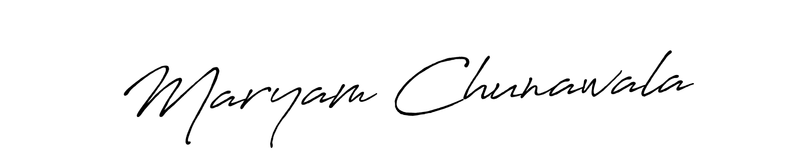 The best way (Antro_Vectra_Bolder) to make a short signature is to pick only two or three words in your name. The name Maryam Chunawala include a total of six letters. For converting this name. Maryam Chunawala signature style 7 images and pictures png