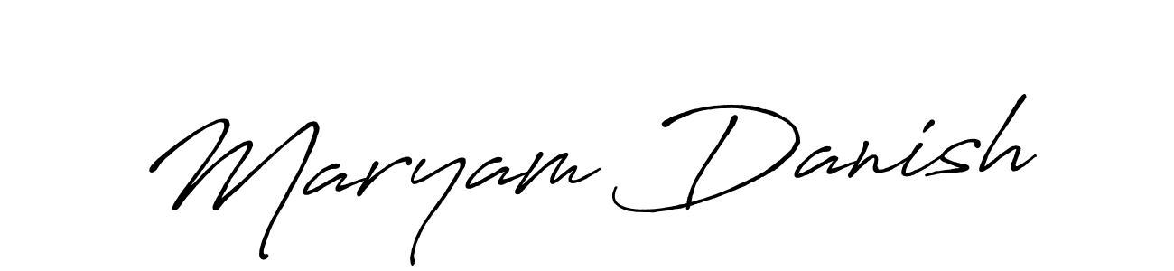 This is the best signature style for the Maryam Danish name. Also you like these signature font (Antro_Vectra_Bolder). Mix name signature. Maryam Danish signature style 7 images and pictures png