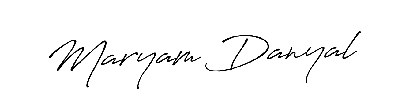 Make a short Maryam Danyal signature style. Manage your documents anywhere anytime using Antro_Vectra_Bolder. Create and add eSignatures, submit forms, share and send files easily. Maryam Danyal signature style 7 images and pictures png