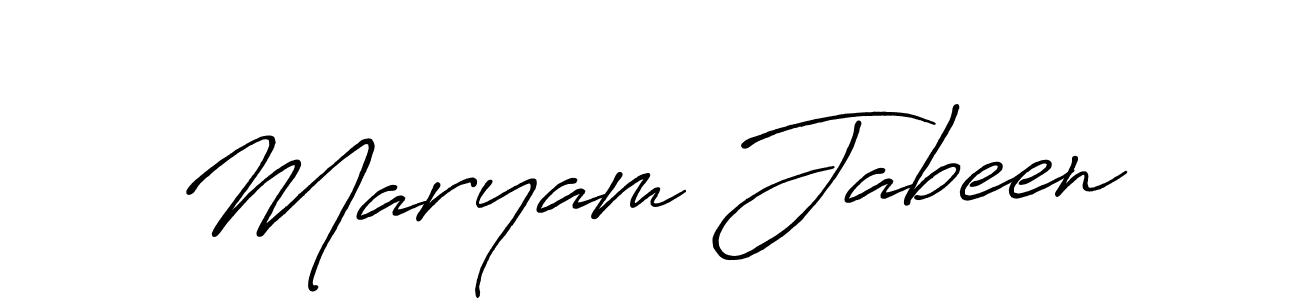 How to make Maryam Jabeen signature? Antro_Vectra_Bolder is a professional autograph style. Create handwritten signature for Maryam Jabeen name. Maryam Jabeen signature style 7 images and pictures png
