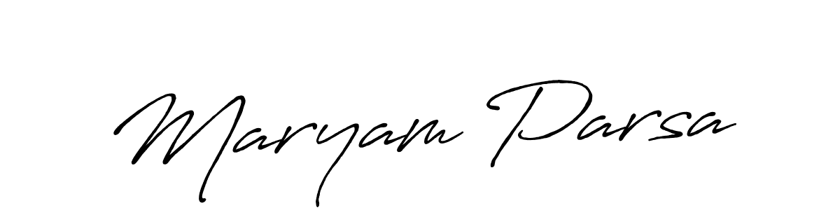 if you are searching for the best signature style for your name Maryam Parsa. so please give up your signature search. here we have designed multiple signature styles  using Antro_Vectra_Bolder. Maryam Parsa signature style 7 images and pictures png