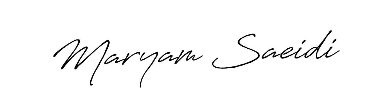 Also we have Maryam Saeidi name is the best signature style. Create professional handwritten signature collection using Antro_Vectra_Bolder autograph style. Maryam Saeidi signature style 7 images and pictures png