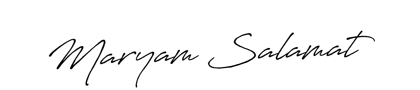 How to make Maryam Salamat signature? Antro_Vectra_Bolder is a professional autograph style. Create handwritten signature for Maryam Salamat name. Maryam Salamat signature style 7 images and pictures png