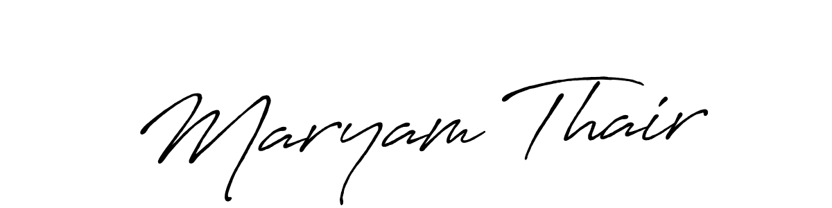 Make a beautiful signature design for name Maryam Thair. Use this online signature maker to create a handwritten signature for free. Maryam Thair signature style 7 images and pictures png