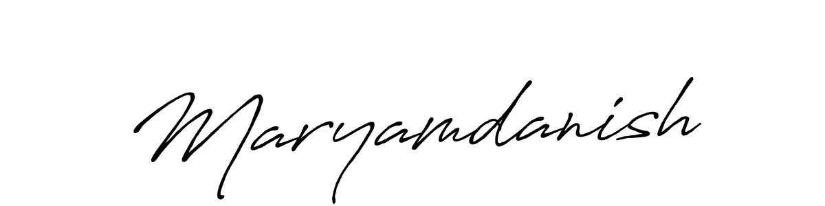 How to Draw Maryamdanish signature style? Antro_Vectra_Bolder is a latest design signature styles for name Maryamdanish. Maryamdanish signature style 7 images and pictures png