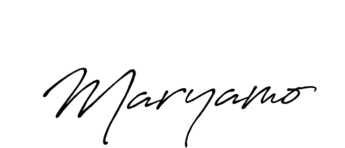 Maryamo stylish signature style. Best Handwritten Sign (Antro_Vectra_Bolder) for my name. Handwritten Signature Collection Ideas for my name Maryamo. Maryamo signature style 7 images and pictures png