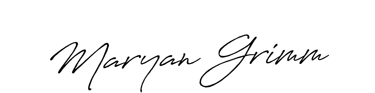 Once you've used our free online signature maker to create your best signature Antro_Vectra_Bolder style, it's time to enjoy all of the benefits that Maryan Grimm name signing documents. Maryan Grimm signature style 7 images and pictures png