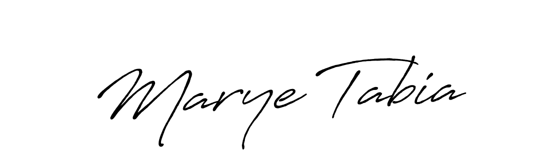 How to make Marye Tabia name signature. Use Antro_Vectra_Bolder style for creating short signs online. This is the latest handwritten sign. Marye Tabia signature style 7 images and pictures png