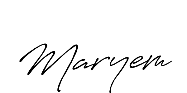 It looks lik you need a new signature style for name Maryem. Design unique handwritten (Antro_Vectra_Bolder) signature with our free signature maker in just a few clicks. Maryem signature style 7 images and pictures png