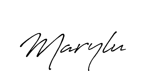 How to make Marylu signature? Antro_Vectra_Bolder is a professional autograph style. Create handwritten signature for Marylu name. Marylu signature style 7 images and pictures png