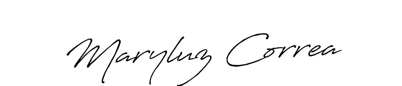 Similarly Antro_Vectra_Bolder is the best handwritten signature design. Signature creator online .You can use it as an online autograph creator for name Maryluz Correa. Maryluz Correa signature style 7 images and pictures png