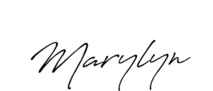Create a beautiful signature design for name Marylyn. With this signature (Antro_Vectra_Bolder) fonts, you can make a handwritten signature for free. Marylyn signature style 7 images and pictures png