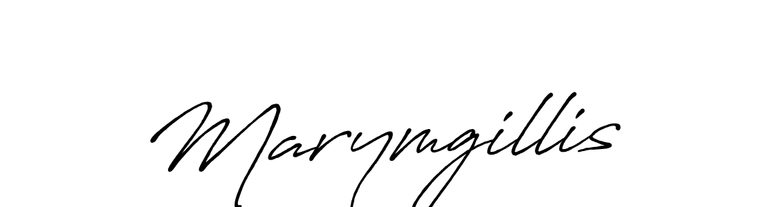 Make a beautiful signature design for name Marymgillis. With this signature (Antro_Vectra_Bolder) style, you can create a handwritten signature for free. Marymgillis signature style 7 images and pictures png