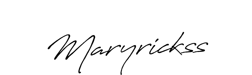 How to make Maryrickss name signature. Use Antro_Vectra_Bolder style for creating short signs online. This is the latest handwritten sign. Maryrickss signature style 7 images and pictures png